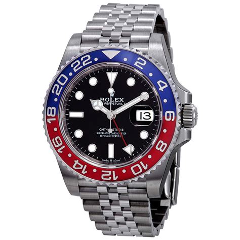 replica rolex watches black and red bezel|rolex gmt master pepsi bezel.